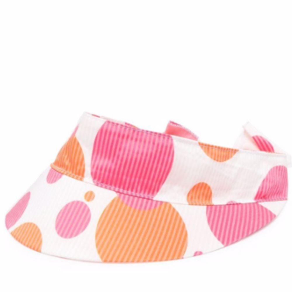 SIMONETTA
Kids' Polka Dot Visor In Bianco